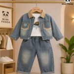 Mimi Panda Denim Luxe 3-Piece Co-Ord Set