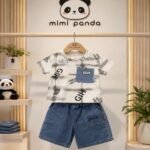 Mimi Panda Denim Pocket Co-Ord Set