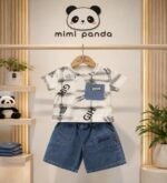 Mimi Panda Denim Pocket Co-Ord Set - Image 5