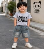 Mimi Panda Urban Denim Cars Co-Ord Set - Image 5