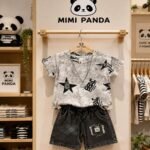 Mimi Panda Urban Star Denim Co-Ord Set