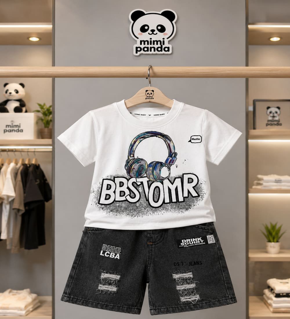 1 Mimi Panda Urban Beats Denim Co-Ord Set - Image 1