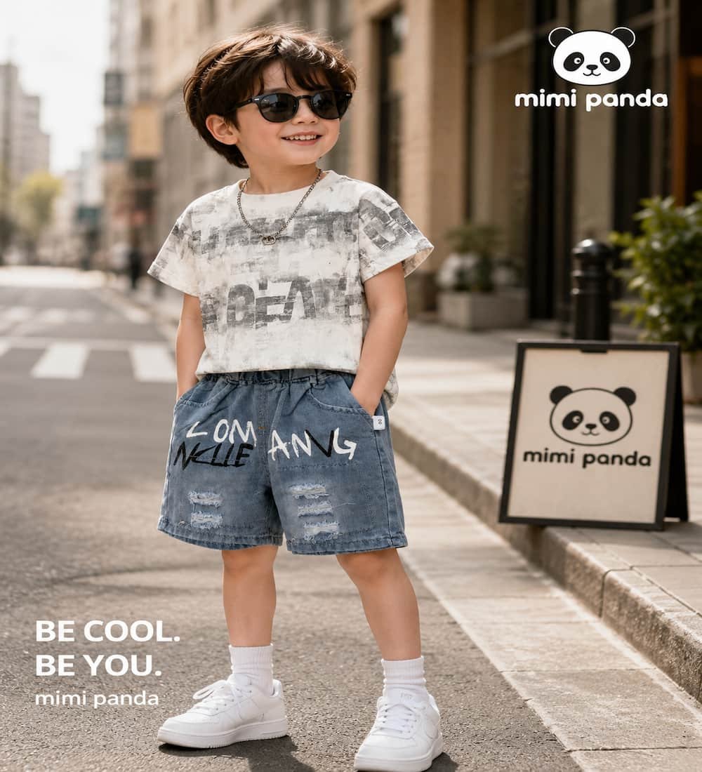 1 Mimi Panda Street Luxe Denim Co-Ord Set - Image 1