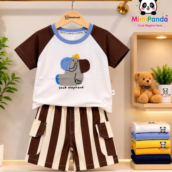 Mimi Panda Elephant Charm Summer Co-ord Set