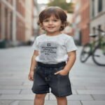 Mimi Panda Urban Comfort Denim Shorts Set