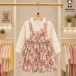 Floral Princess Dress for Girls – Full Sleeve Cotton Party Dress