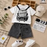 Mimi Panda Explorer Bag Denim Co-Ord Set