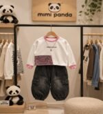 Mimi Panda Luxe Denim Winter Co-Ord Set