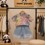 Luxe Summer Splash 2-Piece Co-ord Set for Kids – Pastel Edition