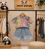 Luxe Summer Splash 2-Piece Co-ord Set for Kids – Pastel Edition