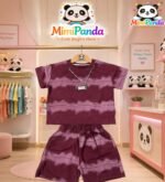 Mimi Panda Royal Plum Tie-Dye Co-Ord Set