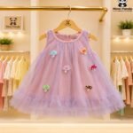 Fairy Mushroom Tulle Dress for Girls – Sleeveless Party Dress