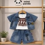 Luxe Denim 3-Piece Co-Ord Set