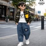 Luxe Dino Explorer 3-Piece Co-ord Set for Boys – Yellow Pocket Edition