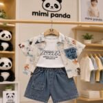 Mimi Panda Playful Voyage 3-Piece Co-Ord Set