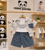Mimi Panda Playful Voyage 3-Piece Co-Ord Set