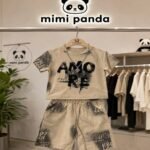 Mimi Panda Urban Beige Street Co-Ord Set