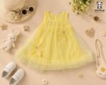 Sunshine Blossom Princess Dress for Girls – Sleeveless Floral Party Dress - Image 2