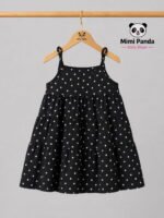 Luxury Denim Jacket & Polka Dot Dress Set for Girls - Image 3