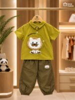 Lion Appliqué Shirt, Jogger Pants & Tote Bag 3-Piece Gift Set - Image 7