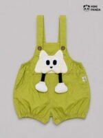 Baby Girls Fox Appliqué Dungaree Romper & Printed T-Shirt Set - Image 2