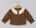 Heritage Peter Pan Collar Top with Floral Jogger Pants Co-Ord Set for Girls - Image 2