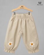 Heritage Peter Pan Collar Top with Floral Jogger Pants Co-Ord Set for Girls - Image 3