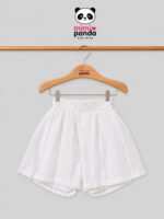 Premium White Embroidered Cotton Co-ord Set for Girls - Image 3