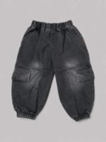 Luxe Urban Cargo 2-Piece Co-ord Set for Boys – Snow Grey Edition - Image 4