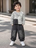 Mimi Panda Luxe Denim Winter Co-Ord Set - Image 6