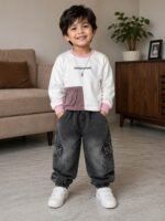 Mimi Panda Luxe Denim Winter Co-Ord Set - Image 5