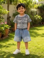 Luxe Summer Splash 2-Piece Co-ord Set for Kids – Pastel Edition - Image 7