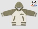 Luxe Varsity Active 3-Piece Co-ord Set for Boys – Olive Cream Edition - Image 3