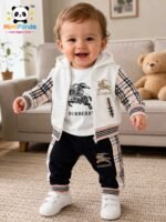Luxe Royal Heritage 3-Piece Co-ord Set for Boys – Mocha Brown Edition - Image 11