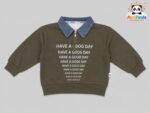 Mimi Panda Urban Denim Luxe Co-ord Set – Olive Edition - Image 3