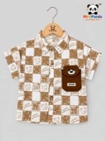 Mimi Panda Cocoa Check Summer Co-ord Set - Image 2