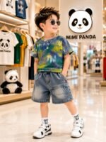 Mimi Panda Color Splash Denim Co-Ord Set - Image 7