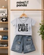 Mimi Panda Urban Denim Cars Co-Ord Set - Image 4