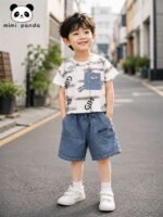 Mimi Panda Denim Pocket Co-Ord Set - Image 6