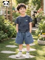 Mimi Panda Denim Pocket Co-Ord Set - Image 8