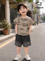 Mimi Panda Urban Scribble Denim Co-Ord Set - Image 5