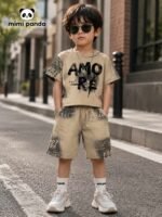 Mimi Panda Urban Beige Street Co-Ord Set - Image 6
