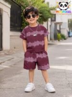 Mimi Panda Royal Plum Tie-Dye Co-Ord Set - Image 6