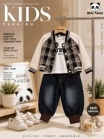 Mimi Panda Royal Check Winter 3-Piece Co-Ord Set - Image 2