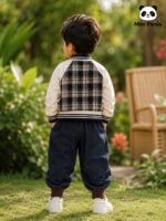 Mimi Panda Royal Check Winter 3-Piece Co-Ord Set - Image 9