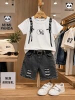 Mimi Panda Explorer Bag Denim Co-Ord Set - Image 5