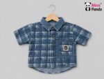 Mimi Panda Luxe Summer Denim 3-Piece Co-ord Set for Boys – Blue Edition - Image 3