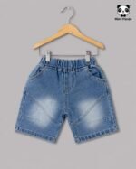 Mimi Panda Luxe Summer Denim 3-Piece Co-ord Set for Boys – Blue Edition - Image 4