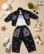 Mimi Panda Urban Denim Elite 3-Piece Co-Ord Set - Image 8