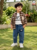 Luxe Dino Explorer 3-Piece Co-ord Set for Boys – Yellow Pocket Edition - Image 9